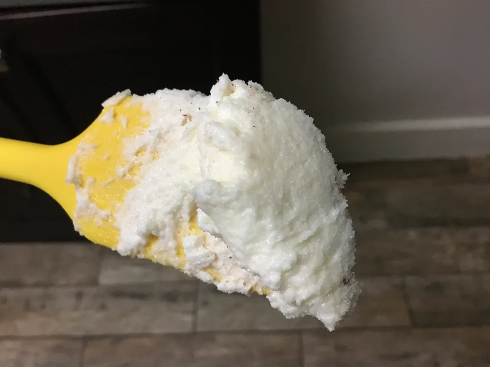 Light and fluffy texture.