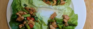 Cashew Chicken Lettuce Wraps